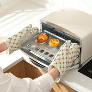 Cotton and silicone non-slip oven mitts, view 9 - MRSLM