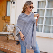knitted tassel shawl cape - MRSLM
