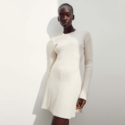 knitted O-neck mini dress - MRSLM