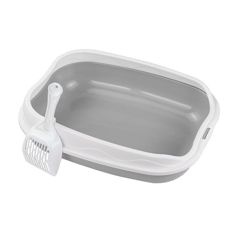 semi-closed spatter-proof cat litter box, view 2 - MRSLM