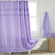 thickened polyester shower curtain, view 3 - MRSLM