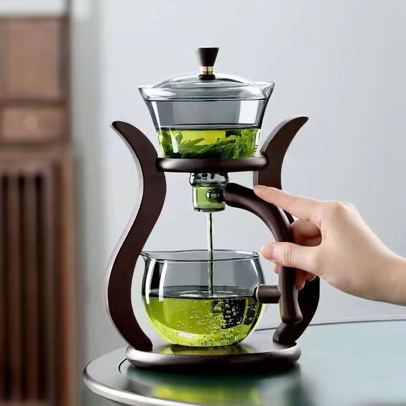 lazy kung fu glass tea set, view 8 - MRSLM