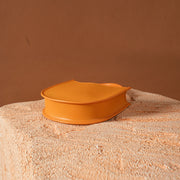 Genuine leather circular shoulder bag, view 4 - MRSLM