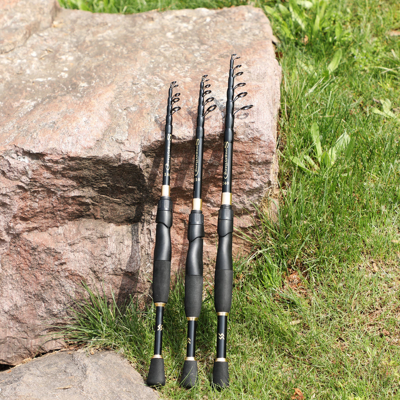 ultralight telescopic spinning fishing rod, view 2 - MRSLM