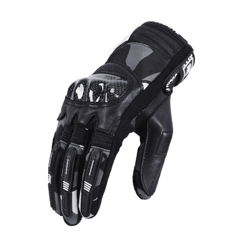 Goatskin carbon fiber motorcycle gloves, view 6 - MRSLM