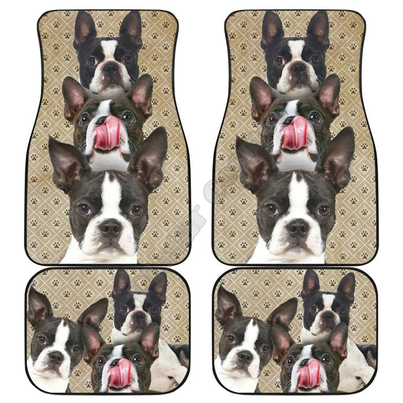 Boston Terrier 3D car floor mats, view 4 - MRSLM