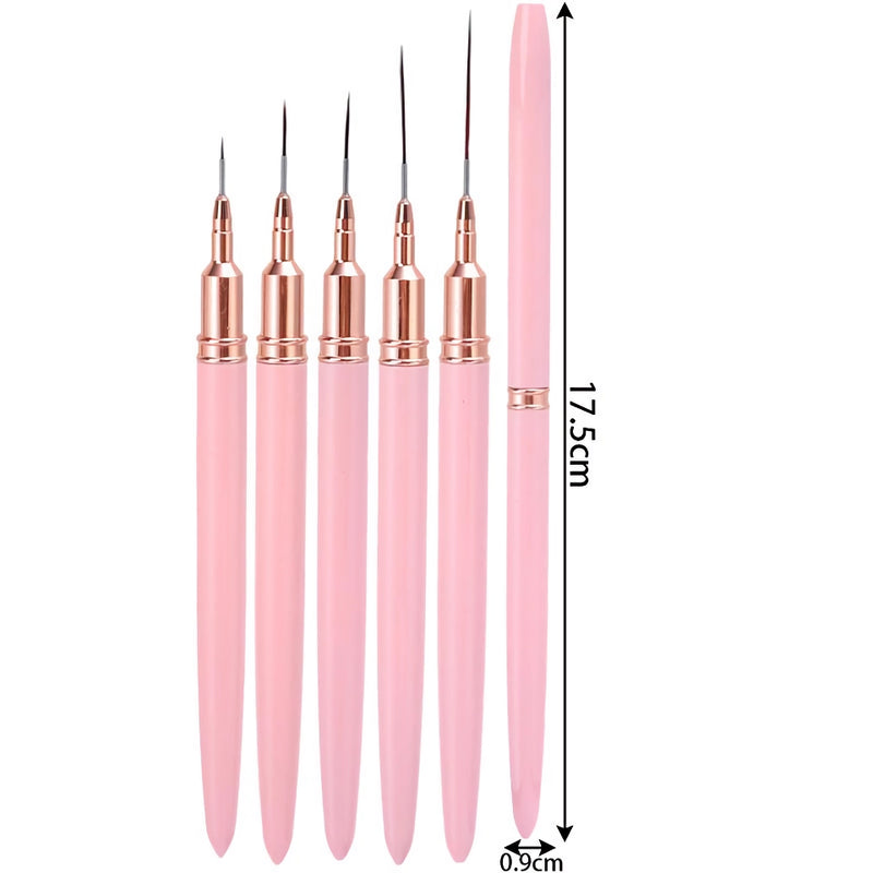 nail art liner brush set, view 2 - MRSLM