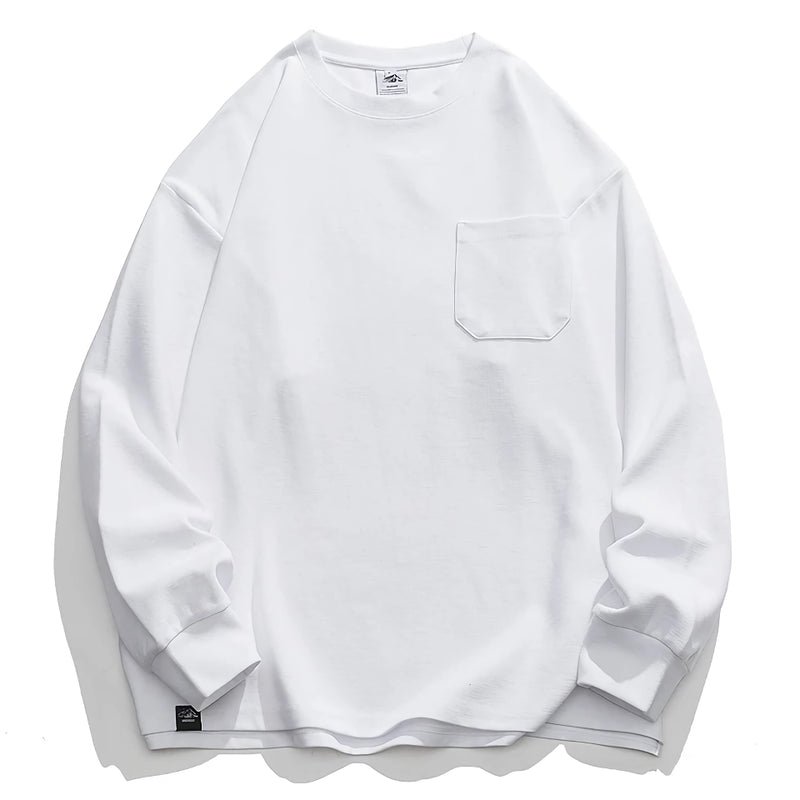 High-Quality Solid Color Long Sleeve Sweatshirt