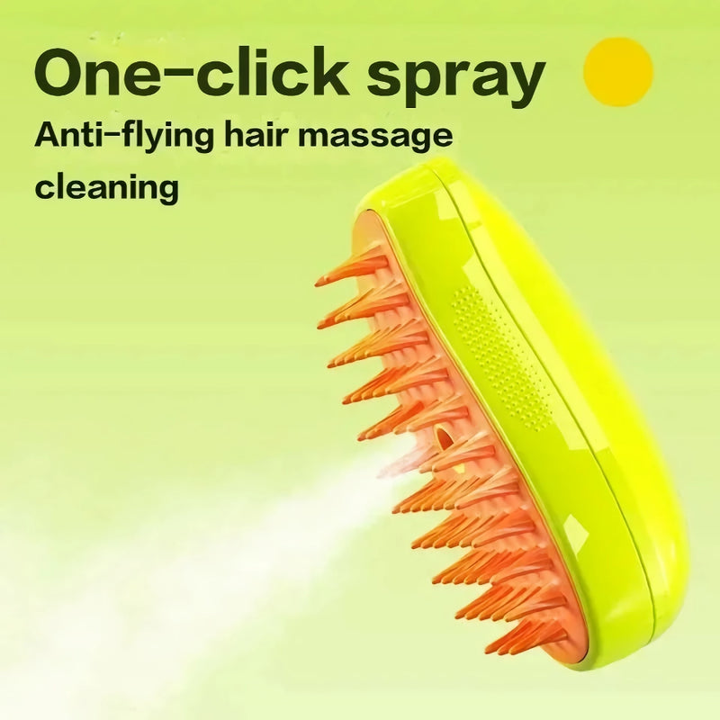 electric spray pet grooming brush, view 5 - MRSLM