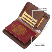 genuine leather passport holder rfid blocking, view 7 - MRSLM