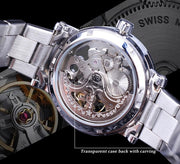 men's hollow see-through automatic watch, view 6 - MRSLM