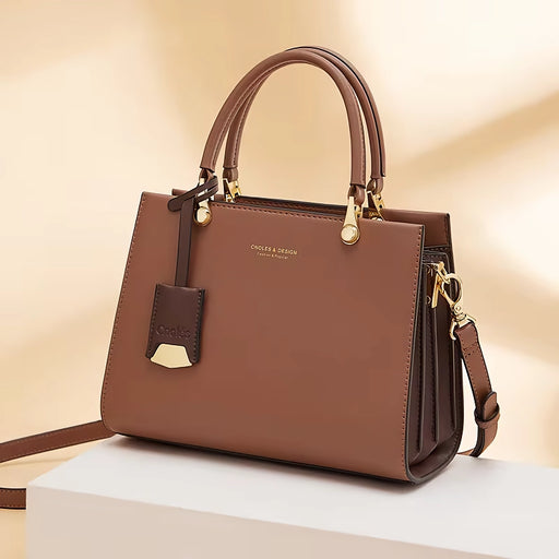 Cowhide leather tote shoulder bag - MRSLM