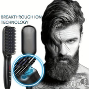 ceramic ionic hair straightener brush, view 6 - MRSLM