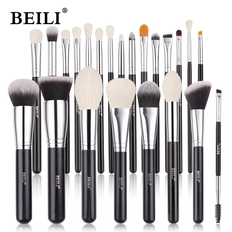 Professional 30PCS black makeup brushes set, view 4 - MRSLM