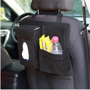multi-function felt car seat back organizer, view 5 - MRSLM