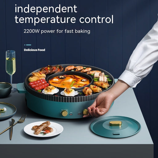 multi-function hot pot and barbecue one-piece pot - MRSLM