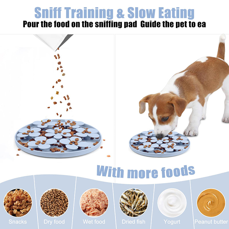 silicone pet slow feeder and snuffle mat, view 6 - MRSLM