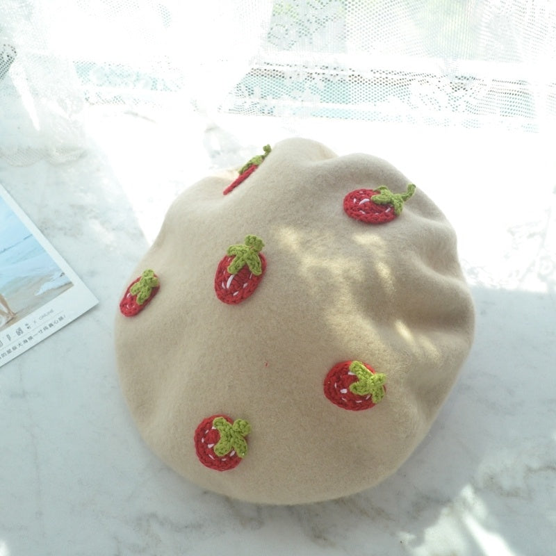 strawberry beret - MRSLM