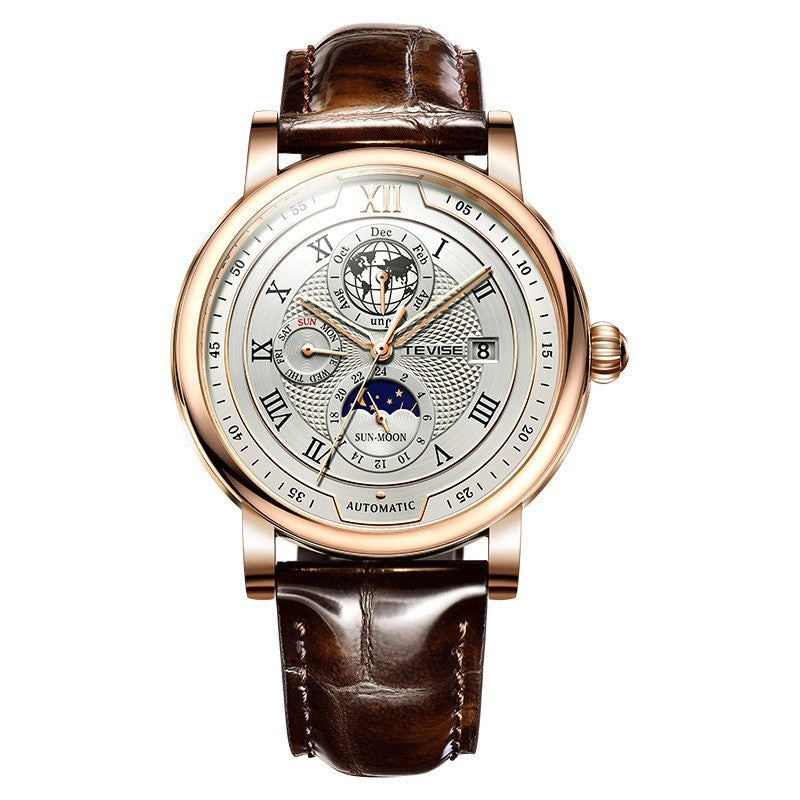 Men's automatic moon phase watch, view 6 - MRSLM