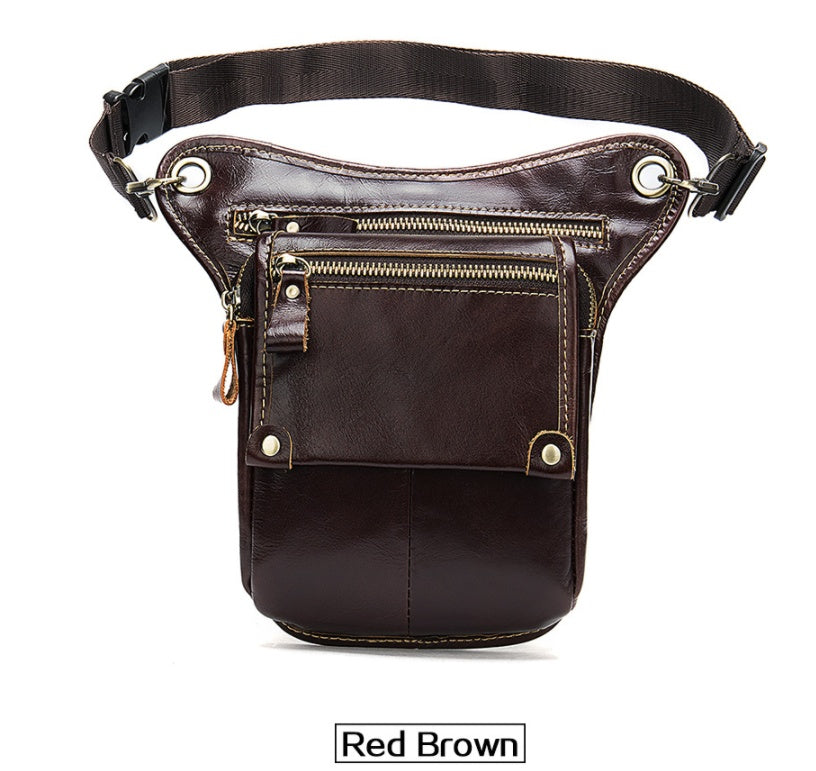 Vintage leather crossbody bag