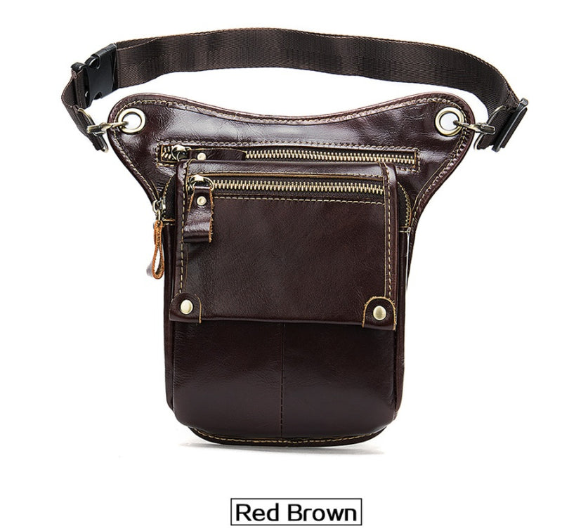 vintage leather crossbody bag, view 8 - MRSLM