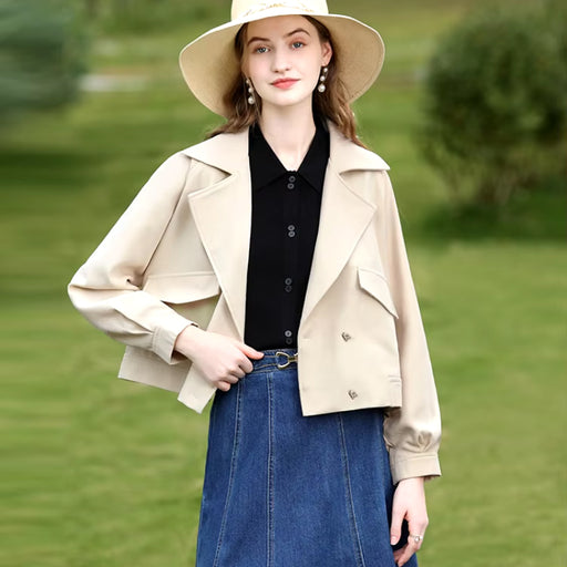 short double-breasted trench coat - MRSLM