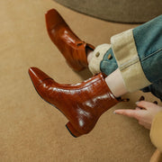 genuine leather Chelsea ankle boots, view 6 - MRSLM