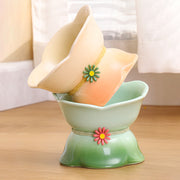 elevated gradient ceramic pet bowl, view 12 - MRSLM