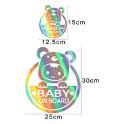 reflective baby on board car decal, view 11 - MRSLM