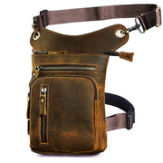 retro leather leg bag, view 3 - MRSLM