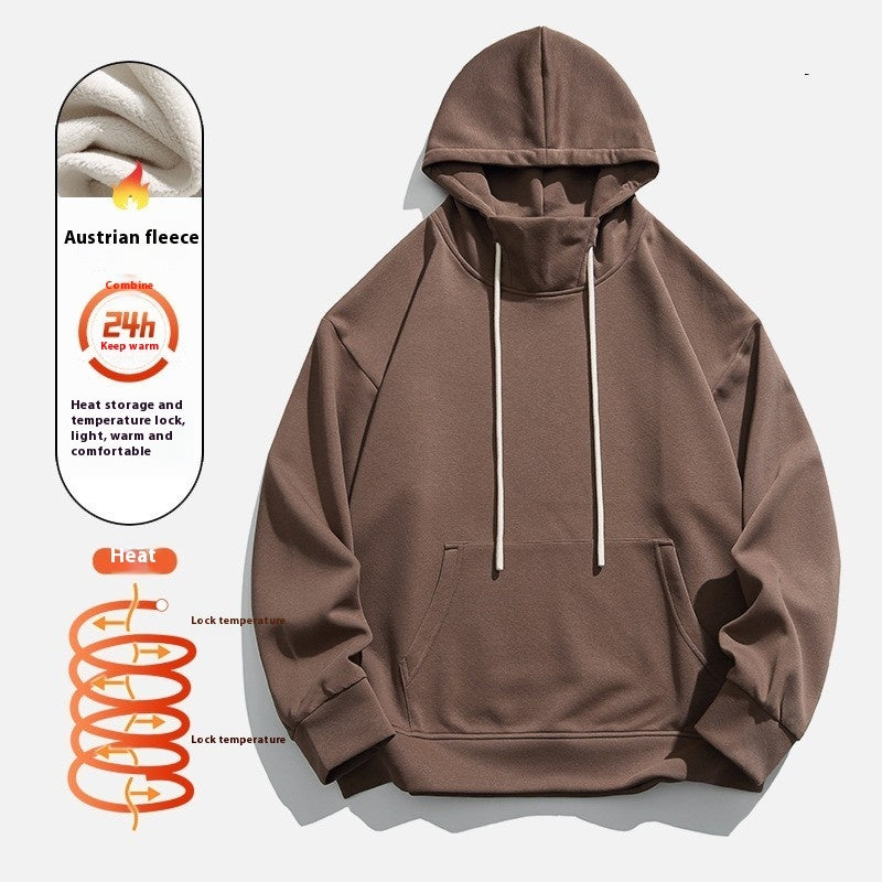 men's hooded fleece-lined sweater, view 9 - MRSLM
