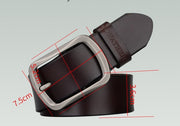 men's long leather belt in large sizes, view 3 - MRSLM