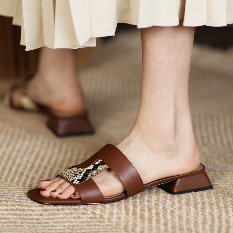 vintage leather sandals - MRSLM