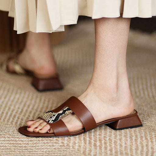 vintage leather sandals - MRSLM