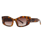Retro cat eye rivet sunglasses, view 3 - MRSLM