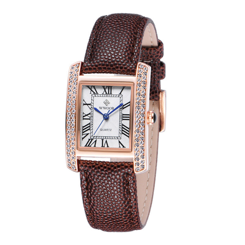 ladies belt quartz watch, view 3 - MRSLM
