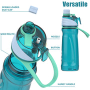 950ml sports water bottle with spray, view 9 - MRSLM
