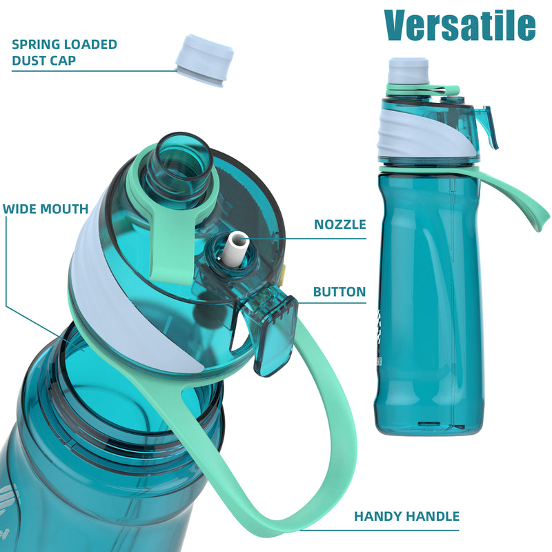 950ml sports water bottle with spray, view 9 - MRSLM
