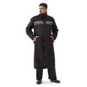 Men's long waterproof raincoat, view 3 - MRSLM