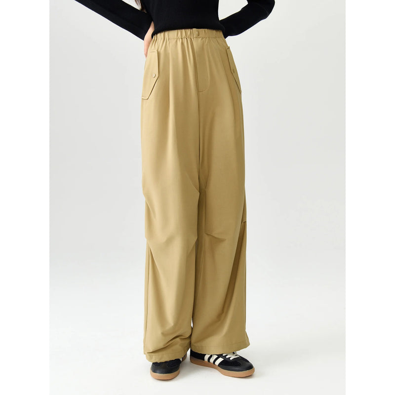 high waist women's cargo trousers, view 3 - MRSLM