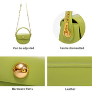 round crescent handbag, view 6 - MRSLM