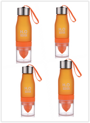 colorful frosted plastic water bottle, view 26 - MRSLM