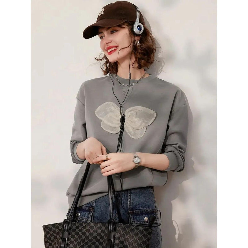 women's 3d dragonfly sweatshirt, view 4 - MRSLM