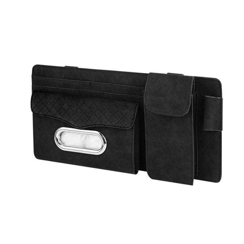 car sun visor organizer with tissue holder, view 2 - MRSLM