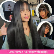 human hair clip-in bangs, view 5 - MRSLM