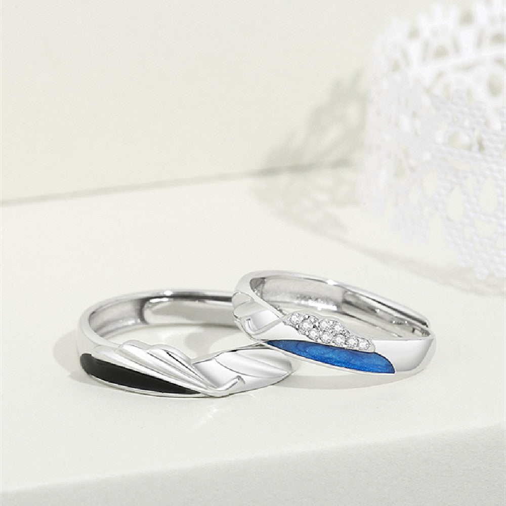 Couple Fashion Sterling Silver Ring