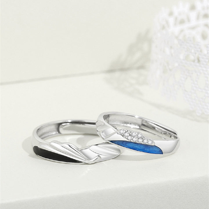 Couple Fashion Sterling Silver Ring