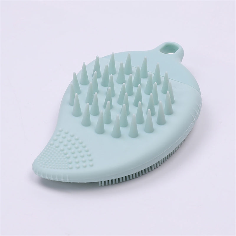 silicone shampoo brush and facial cleanser, view 3 - MRSLM