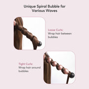 professional 5-in-1 curling iron and hot air brush set, view 4 - MRSLM