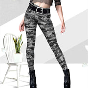 Women's camouflage digital print sweatpants - MRSLM
